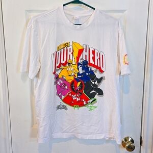 Reebok Mighty Morphin Power Rangers cotton tee, Rare Find